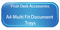 A4 Multi Fit Document Trays - Fruit Colours